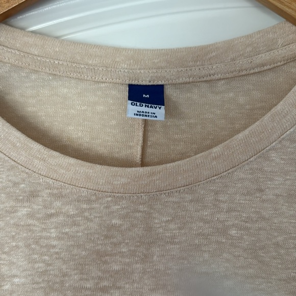 Old Navy cream dress drawstring waist - Picture 2 of 3